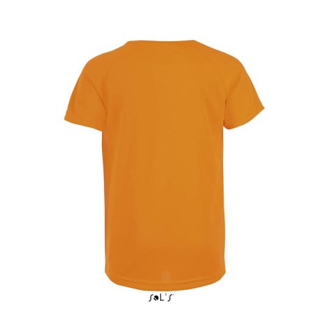Detské tričko (SOL'S SOL’S SPORTY KIDS RAGLAN-SLEEVED T-SHIRT)>oranžová (neon)>6r