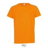 Detské tričko (SOL'S SOL’S SPORTY KIDS RAGLAN-SLEEVED T-SHIRT)>oranžová (neon)>6r