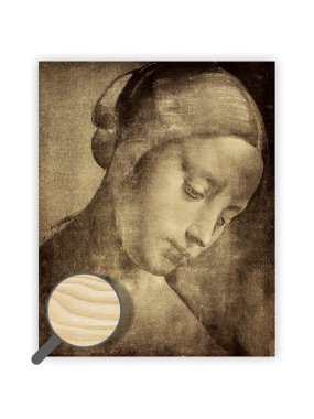 Drevený obraz (Da Vinci 2026) - 45 x 52 cm