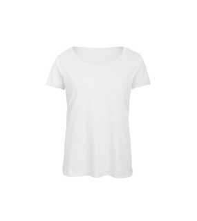 Dámske tričko (B&C Triblend /women) > biela > L