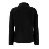 Dámska fleece bunda (FRUIT OF THE LOOM Lady-Fit Fleece) > čierna > 2XL