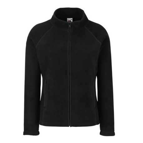 Dámska fleece bunda (FRUIT OF THE LOOM Lady-Fit Fleece) > čierna > 2XL