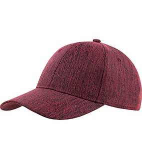 6 panelová šiltovka > červená (melange)