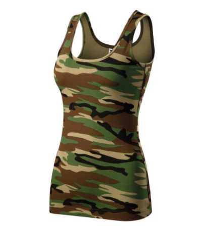 Dámske tielko (MALFINI Camo Triumph) > hnedá (camouflage) > XS