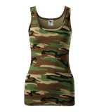 Dámske tielko (MALFINI Camo Triumph) > hnedá (camouflage) > XS