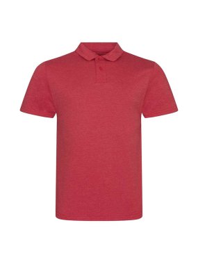 Pánska polokošeľa (Just Polos TRI-BLEND POLO) > červená (heather) > XL