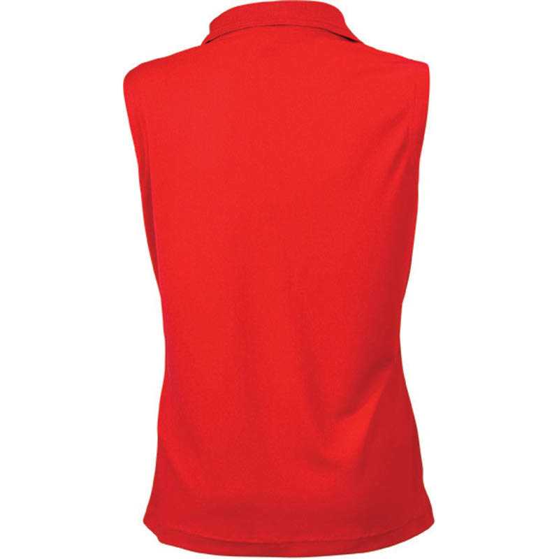 Dámska polokošeľa (JN Ladies' Active Polo Sleeveless) > červená > L