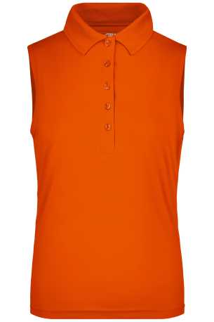 Dámska polokošeľa (DAIBER Ladies' Active Polo Sleeveless) > oranžová (dark) > S