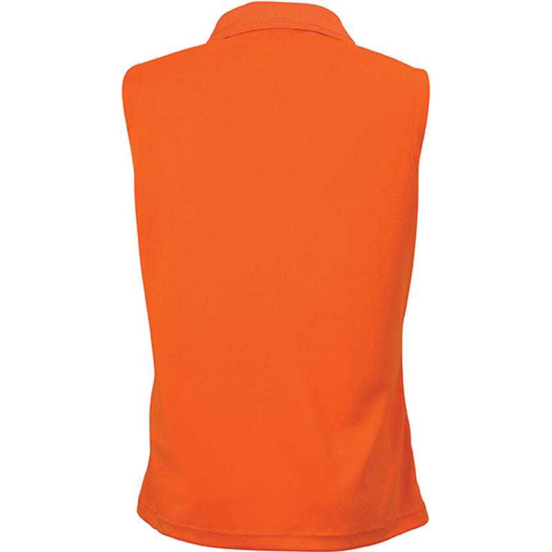 Dámska polokošeľa (JN Ladies' Active Polo Sleeveless) > oranžová (dark) > S