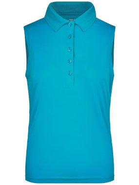 Dámska polokošeľa (JN Ladies' Active Polo Sleeveless) > tyrkysová > XL