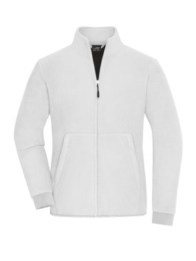 Dámska mikina (JN Ladies' Bonded Fleece Jacket) > biela / šedá (dark) > L