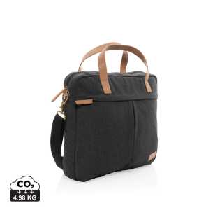 Batoh na notebook Impact z 16 oz. recykl. canvas AWARE > čierna
