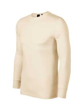 Pánske tričko (MALFINI Premium Merino Rise LS) > béžová (mandľová) > M