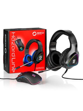 Slúchadlá a myš (Sparco Gaming) > čierna