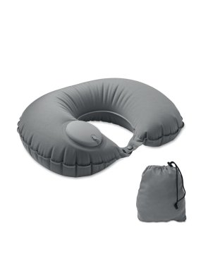 Rýchlo nafukovací cestovný vankúš > šedá (dark)