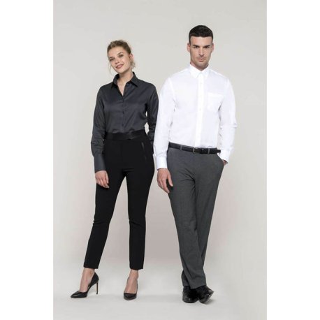 Pánska košeľa (KARIBAN MENS LONG SLEEVE SHIRT) > biela > L