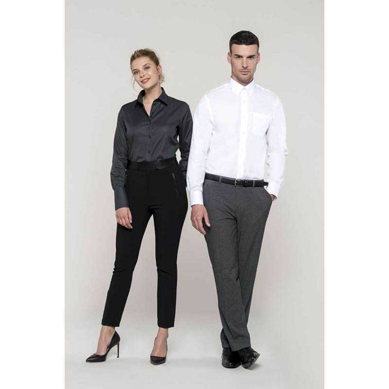 Pánska košeľa (KARIBAN MENS LONG SLEEVE SHIRT) > biela > L