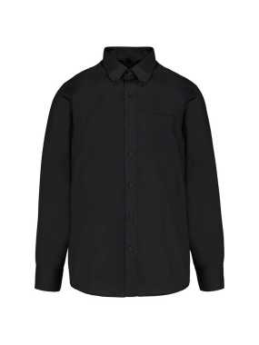 Pánska košeľa (KARIBAN MENS LONG SLEEVE SHIRT) > čierna > M
