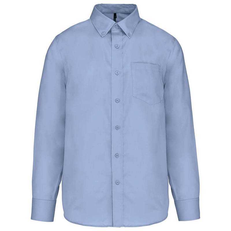 Pánska košeľa (KARIBAN MENS LONG SLEEVE SHIRT) > modrá (bright sky) > S
