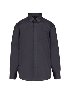 Pánska košeľa (KARIBAN MENS LONG SLEEVE SHIRT) > šedá (zinc) > M