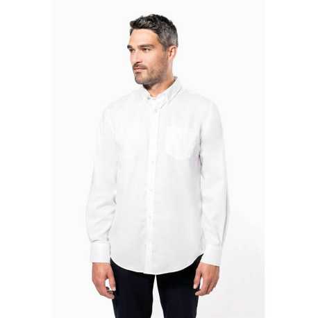 Pánska košeľa (KARIBAN MENS LONG SLEEVE SHIRT) > čierna > L