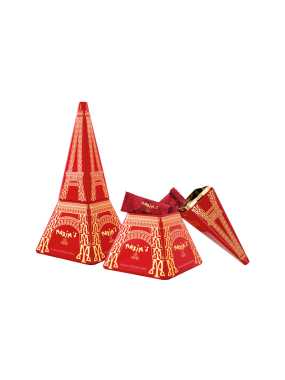 Eiffel Tower tin | 14 milk chocolate lace crepes 70 g Maxim’s