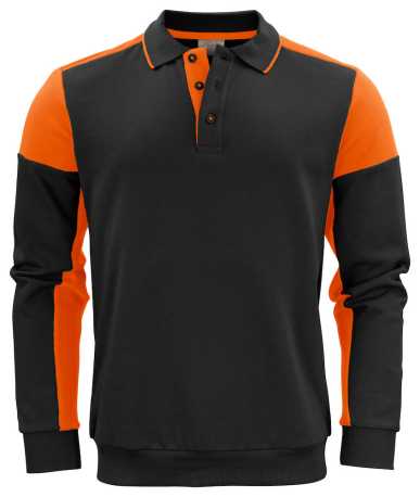 Pánska polokošeľa (PRINTER PRIME POLOSWEATER) > čierna / oranžová > XS