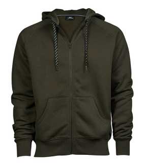 Unisex mikina (Tee Jays Mens Fashion Full Zip Hood) > zelená (dark olive) > 3XL