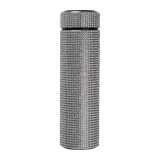 Veľká nerezová fľaša s trblietavými kamienkami, 500 ml > šedá