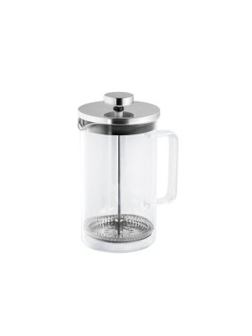 Sklenený kávovar 600 ml > strieborná
