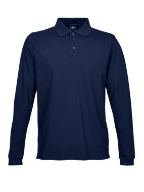 Unisex polokošela (Tee Jays Mens Luxury Stretch Long Sleeve Polo) > modrá (navy) > XL
