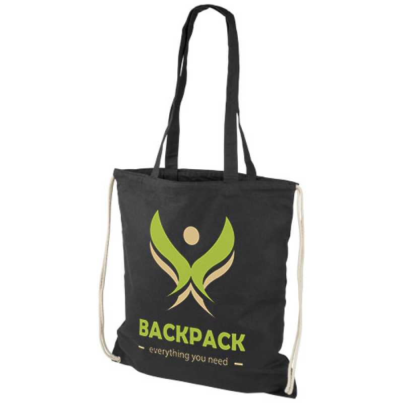 Bavlnená taška>čierna (solid)