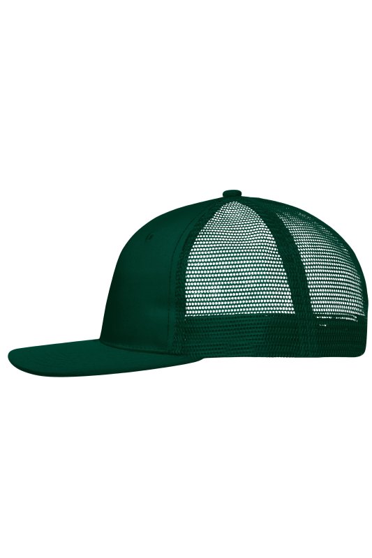 6 panelová šiltovka (MB 6 Panel Flat Peak Cap)>zelená (dark) / zelená (dark)