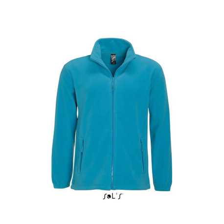 Unisex fleece mikina (SOLS UNISEX ZIPPED JACKET) > modrá (aqua) > 2XL