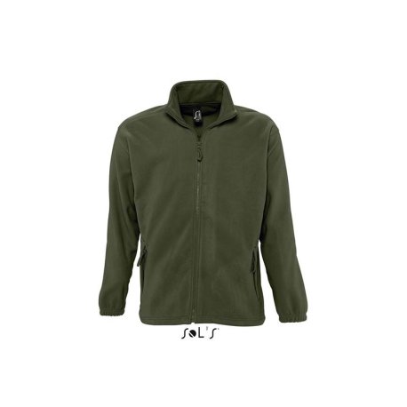 Unisex fleece mikina (SOLS UNISEX ZIPPED JACKET) > zelená (army) > M