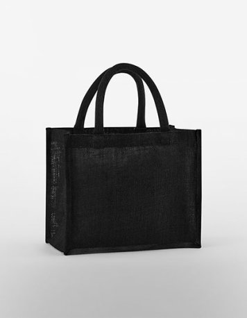 Nákupná taška (WM Natural Starched Jute Midi Bag) > čierna / čierna
