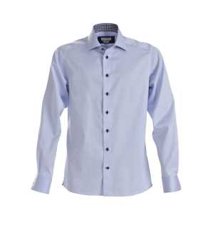 Pánska košeľa (James Harvest SHIRT RED BOW 20 SLIM FIT)>modrá (sky) / modrá (navy)>L