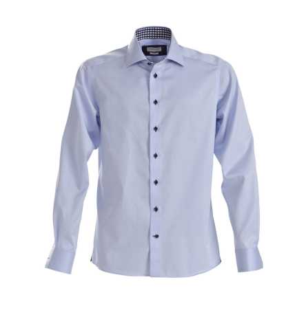 Pánska košeľa (James Harvest SHIRT RED BOW 20 SLIM FIT)>modrá (sky) / modrá (navy)>S