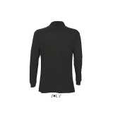 Pánska polokošeľa (SOLS STAR MENS LONG SLEEVE PIQUE POLO SHIRT) > čierna > M