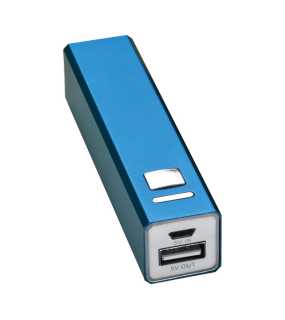 Kovový Power Bank 2200mAh Port Hope > modrá