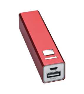 Kovový Power Bank 2200mAh Port Hope > červená