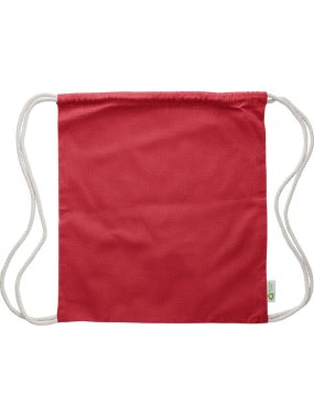 Sťahovacie vrecúško z recyklovanej bavlny > červená
