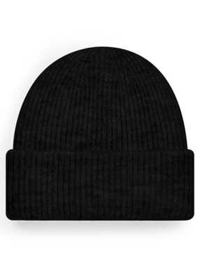 Unisex čiapka (Beechfield Cosy Ribbed Beanie) > čierna (marl)