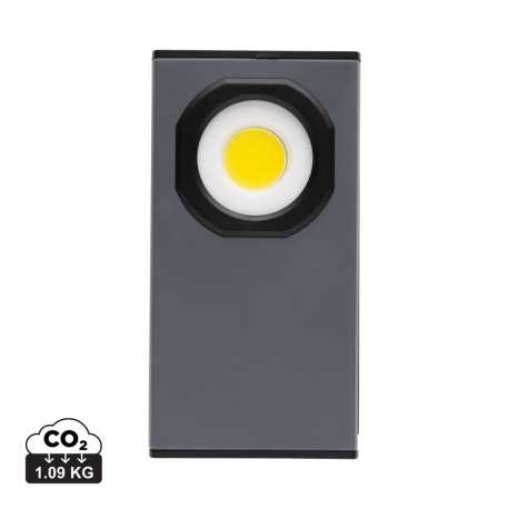 Malé USB pracovné svietidlo Gear X z RCS recykl. plastu > šedá