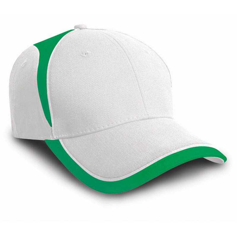 Šiltovka (RESULT NATIONAL CAP) > biela / zelená (emerald)