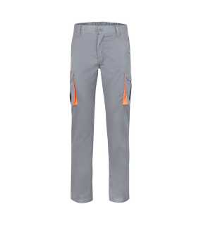 Pánske nohavice (VELILLA TWO-TONE STRETCH TROUSERS) > šedá / oranžová > 42