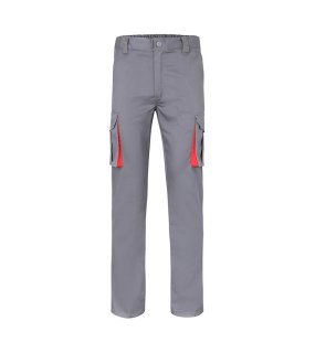 Pánske nohavice (VELILLA TWO-TONE STRETCH TROUSERS) > šedá / červená > 56