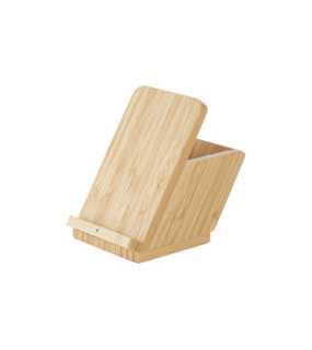 Bambusová bezdrôtová nabíjačka > prírodná
