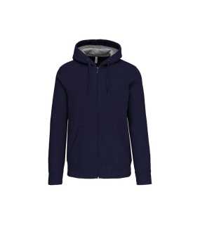 Unisex mikina (KARIBAN ZIP HOODED SWEATSHIRT) > modrá (navy) > XL