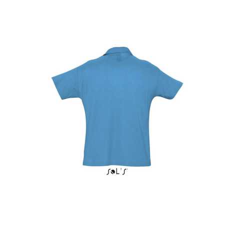 Pánska polokošeľa (SOL'S SUMMER II MEN'S POLO SHIRT) > modrá (aqua) > M